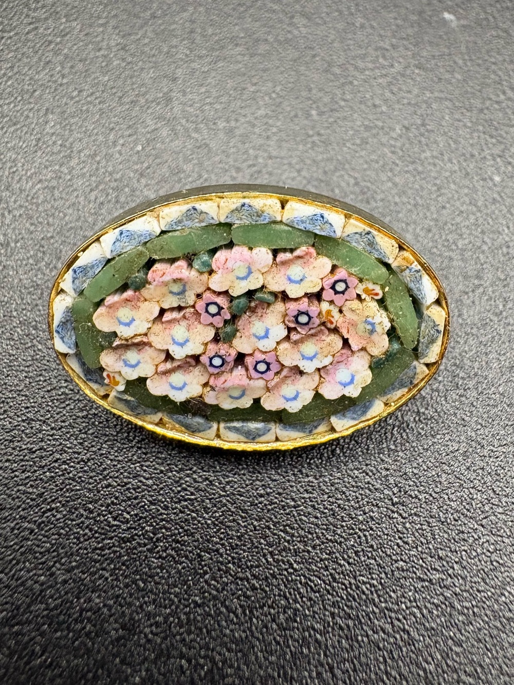 Italian Micromosaic Pin